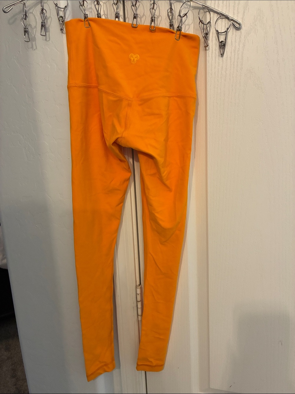Aritzia Bright Orange High-Rise Leggings
